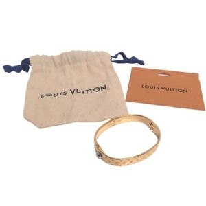 LOUIS VUITTON Gold Monogram Bracelet